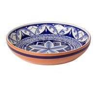 Centre de table rond Costa Nova Alentejo Terracotta Bleu 41,6x8,1 cm/2,75 L