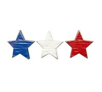 Centre de table rustique en bois pour décoration sur le thème du drapeau américain, plateau en buis pour table de salle à manger, étagère de 13 cm