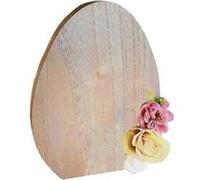 centre de table uf bois fleurs 14x1.8x18.5cm - chaks 11951 Gris G