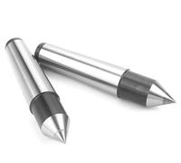 Centre de tour CNC MT1 MT2 MT3, dé à coudre mobile, outil de meulage central conique en alliage de haute précision, 2 pièces(MT5-24mm)