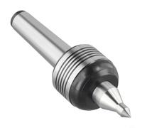 Centre de tour tournant en direct pour contre-queue - Centre rotatif conique MT2/MT3/MT4, construction en alliage d'acier, 0,001 mm (MT4)