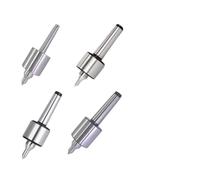 Centre en direct avec triple roulement à billes pour tours coniques MT1/MT2/MT3/MT4 - Acier à haute teneur en carbone, précision de 0,000 po, 3000 tr/min (MT1)