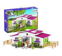 Centre équestre Schleich 42344 avec cavalière et chevaux