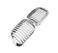 Centre Grille pour BMW E46 4 Portes pour Berline 1998 1999 2000 2001 Chrome Voiture Pare-Chocs Avant Calandre Calandre De Course Simple Latte Grille de Pare-Choc Avant Centrale