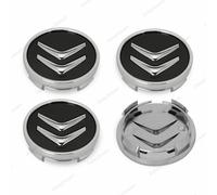 Centre Roue 4×60mm Cache Moyeux Pour Citroen Badge Logo Noir