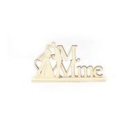 Centre Table Mariage En Bois Mme M 160x100x40mm