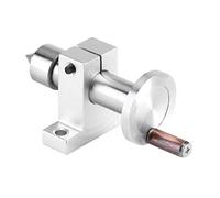 Centre Tournant Double Roulement pour Mini-Tour, Argent, Mental, 10 x 4,3 cm avec Clés, Usage Domestique et Travail du Bois