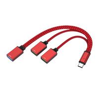 Centre USB C avec 3 interfaces USB, facile à utiliser avec une lumière douce indiquant la robustesse du centre USB C multifonction pour le bureau
