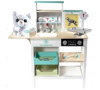 Centre vétérinaire en bois Konner Vert - Jeux et jouets d'imitation pour enfants