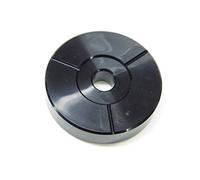 centreur 45t pour platine vinyle plastique (noir)