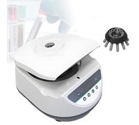 Centrifugeuse basse vitesse, 12 places avec vitesse réglable 500-4000 tr/min, affichage numérique et minuterie, 130 W pour laboratoire et utilisation industrielle