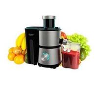 Cecotec Centrifugeuse Juice&Fresh 400 Titan Black. 400W, Vitesse 20000 rpm, Réservoir de pulpe avec 1L, 2 Vitesses, Disque revêtu en titane noir, Bol pour le jus de 350 ml, Couleur noire