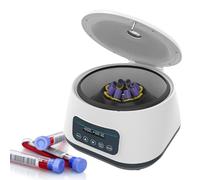 Centrifugeuse de laboratoire avec vitesse variable de 500 à 4 000 tr/min, RCF maximum 1717xgxg, écran LCD, faible bruit, for le traitement PRP/PRF, compatible avec les tubes de 2/5/10/15 ml