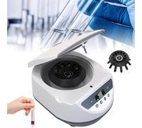 Centrifugeuse de table basse vitesse réglable 500-4000 tr/min, écran LCD numérique, peut contenir 12 tubes de 10 ml, convient pour les applications de laboratoire et éducatives