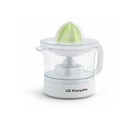Orbegozo EP 1510 - Presse-agrumes électrique pour oranges, 2 cônes pour des morceaux de tailles différentes, réservoir amovible de 0,5 litre, rotation bidirectionnelle
