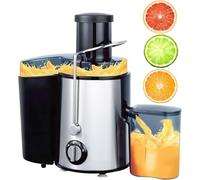 Centrifugeuse Extracteur de Jus, Presse-agrumes Électrique 400W, Avec 3 Vitesses, Centrifugeuse Fruits et Legumes Fruits, 450ml Pichet à Jus, Facile à Nettoyer, Design Anti-goutte (A)