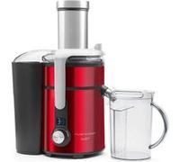 Riviera-et-Bar, PCJ677, Centrifugeuse Digitale Inox, 1300W, Rouge, Capacité 1,2L, Tube Alimentaire 84mm, Bac à Pulpe 2L, 5 Vitesses, Accessoires Inclus, Idéale pour Jus Frais Maison