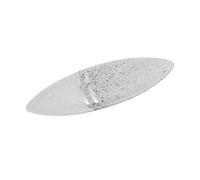 CENTRO CERÁMICA PLATEADO/BLANCO 41X14X5CM