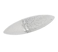 CENTRO CERÁMICA PLATEADO/BLANCO 49X16X6CM