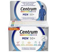 CENTRUM - Multivitamines Homme 50+ - Vitalité, Immunité, Vision, Mémoire, Muscles - 13 Vitamines & 11 Minéraux - 30 Comprimés