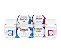 CENTRUM Women & Men - Multivitamines et Minéraux pour Femme et Homme - Vitamine D, C, B12, Fer, Zinc & Magnésium - Compléments Alimentaires Énergie, Immunité - Lot de 2 x 30 Comprimés