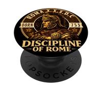 Centurion Romain avec Casque Illustration Art Rome Antique PopSockets PopGrip Adhésif