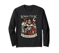 Centurion Romain avec Casque Militaire Rome Art Grunge Manche Longue