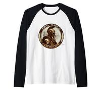 Centurion Romain avec Casque Militaire Rome Art Grunge Manche Raglan