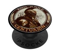 Centurion Romain avec Casque Militaire Rome Art Grunge PopSockets PopGrip Adhésif