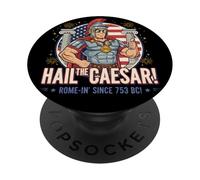 Centurion Romain Drôle Jules César Rome Antique Ludique PopSockets PopGrip Adhésif