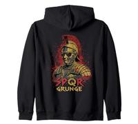 Centurion Romain SPQR Style Grunge Graphique Vintage Sweat à Capuche