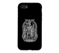 Centurion Roman Aigle Bouclier Ancien Guerrier Art Ligne Art Coque pour iPhone SE (2020) / 7/8