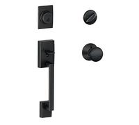 CENTURY Cylindre Unique Handleset et bouton de Plymouth, âgés de bronze (F60 CEN 716 plis)