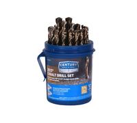 Century Drill & Tool 26929 Lot de 29 embouts de forets en cobalt 1/16" à 1/2" par 64 Ths