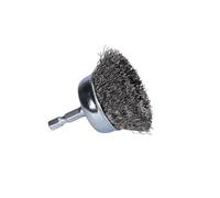 Century Drill & Tool 76211 Brosse métallique grossière sertie, 4,5 cm - Élimine la rouille, la peinture, les éclaboussures de soudure, nettoie les tuyaux et les raccords, acier traité thermiquement