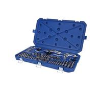 Century Drill & Tool 98958 Jeu de tarauds et filières fractionnaires en acier au carbone 58 pièces - Kit d'outils pour les applications de coupe à la main, la construction