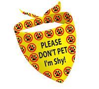 CENWA 1 bandana « Please Don't Pet I'm Shy/I'm A Little Anxious Dog » - Bandana pour chien nerveux (I'm shy UK)
