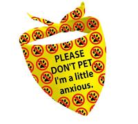 CENWA 1 bandana « Please Don't Pet I'm Shy/I'm A Little Anxious Dog » - Bandana pour chien nerveux (Little anxious UK)