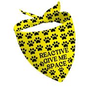 CENWA 1 bandana pour chien anxieux/réactif « Give Me Space Over the Collar »