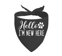 CENWA 1 bandana pour chien avec inscription « Hello I'm New Here »