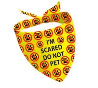 CENWA 1 bandana pour chien avec inscription « I'm Scared Do Not Pet »
