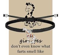 CENWA Bracelet pour amoureux de girafe - Cadeau pour les amoureux des animaux, 7-11, Acier inoxydable