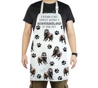 CENWA Cadeau pour chien de Terre-Neuve « A Kitchen is Not Complete Without A Newfoundland », Terre-Neuve Royaume-Uni, 72*68 cm (28.34*26.77inch)