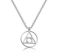 CENWA Collier avec pendentif symbole sceau de lumière