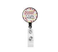 CENWA Enrouleur de badge « Blood Stains are Red » pour cadeau d'Halloween (Murder Shows R UK)