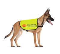 CENWA Gilet d'avertissement pour chien avec inscription « Do Not Feed Me I Have Food Allergies » - Cadeau idéal pour propriétaire de chien (allergies alimentaires) - Taille L