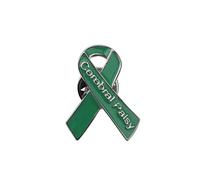 CENWA Ruban de sensibilisation à la paralysie cérébrale - Cadeau du mois de sensibilisation à la paralysie - Vert, Métal, Alliage.