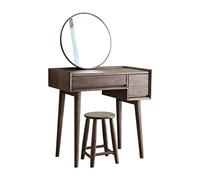 Cenz-888 Commode en Bois de Couleur Noyer Vintage, Table Maquillage, Petite Commode Simple, Cadre Rangement, Structure délicate Table de Maquillage