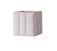 Cenz-888 Pot de Fleurs Pot de Fleur Forme carrée Gris Clair, récipient jardinière en Terre Cuite Table, for Bureau Jardin Balcon pièce extérieure intérieure