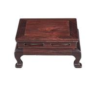 Cenz-888 Support pour Plantes Base de bonsaï carrée avec Pied en Bois sculpté, Vase Acajou, présentoir Pierre étrange